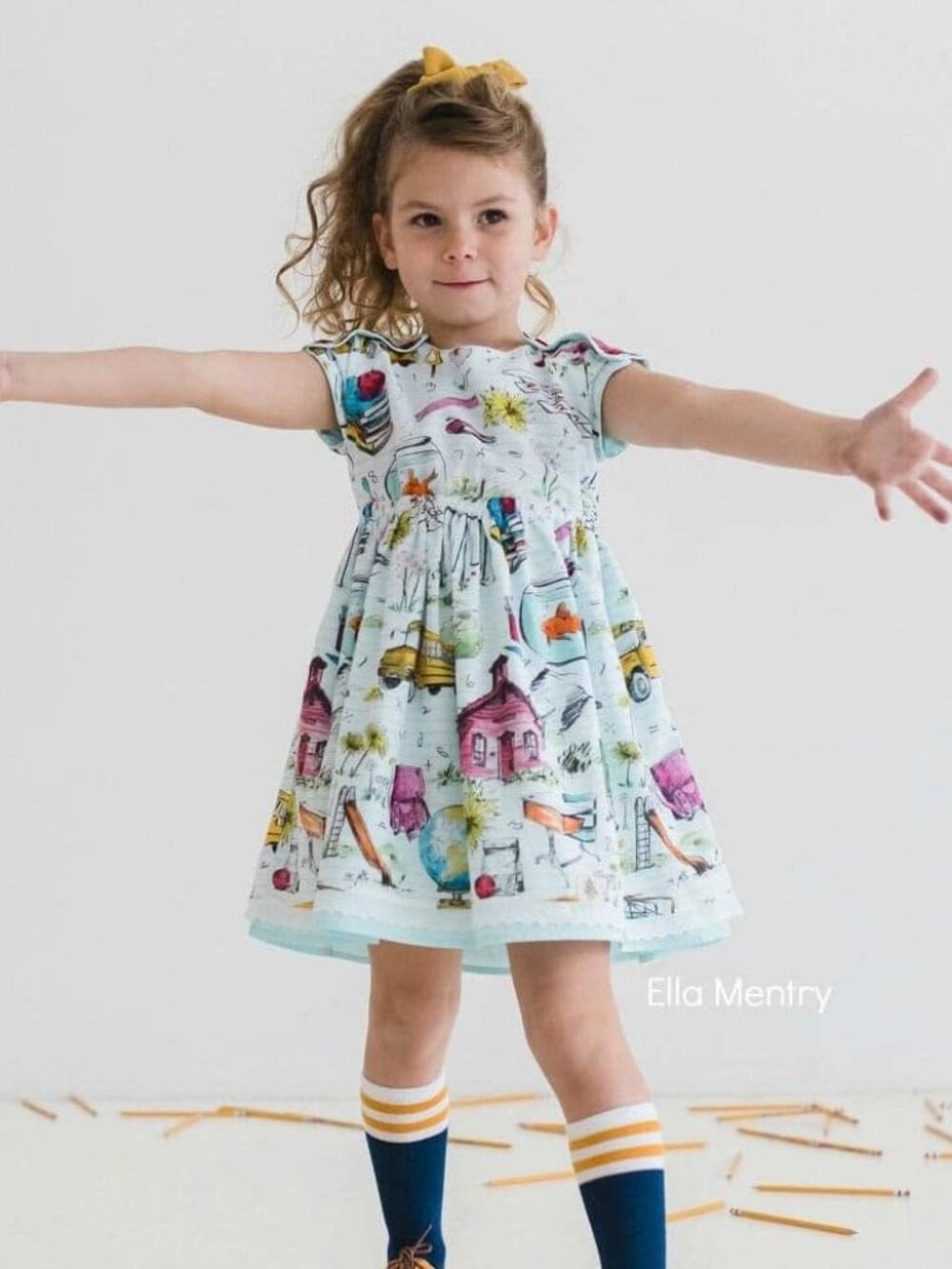 NWT Girls Bijou Sauvage Clothier Ellementry Back to School Maddox Dress size 8